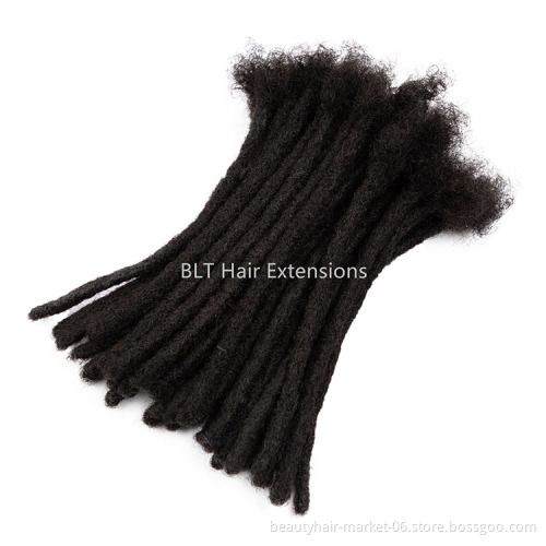 Low price China factory handmade 100% human hair dreadlock extensions dreadlocks hair dreadlock products